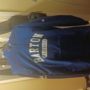 Mens blue baseball hoodie